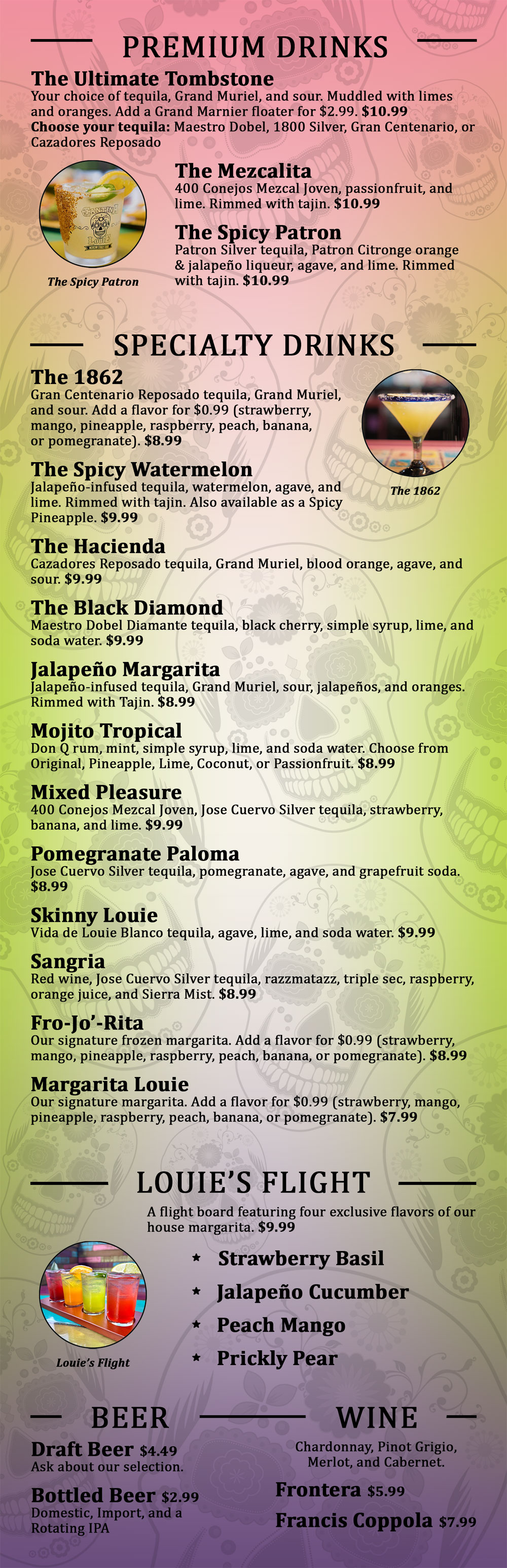 Drink Menu - Florida