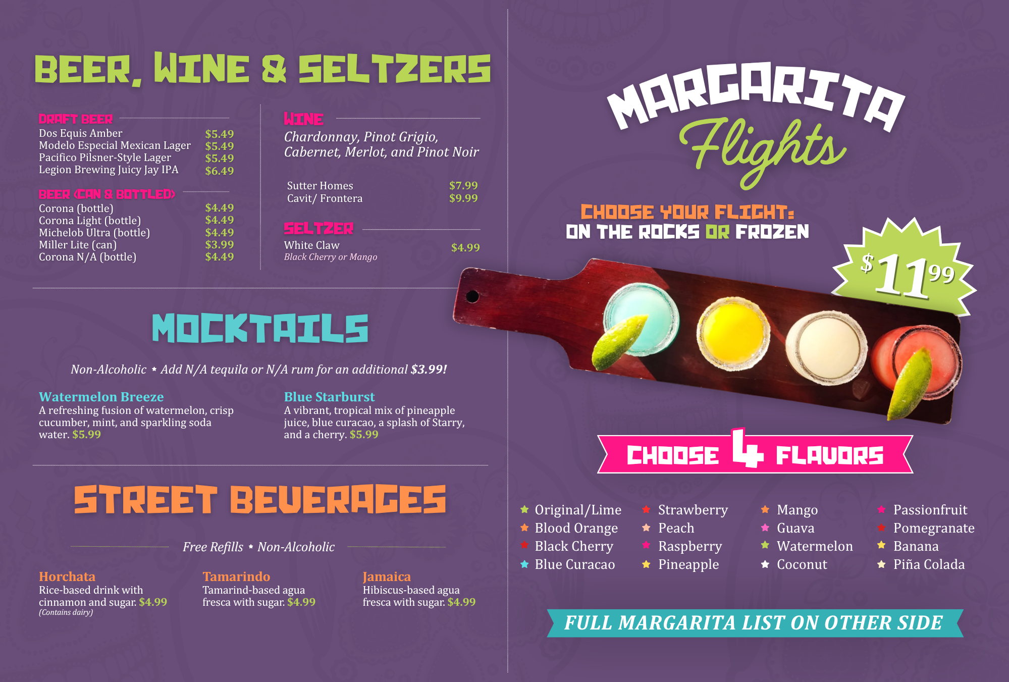 Cocktail Menu