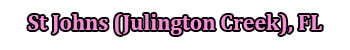 Julington Creek Location